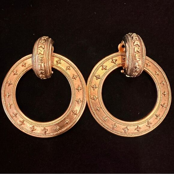 Chanel Vintage Hoops - Picture 3 of 6